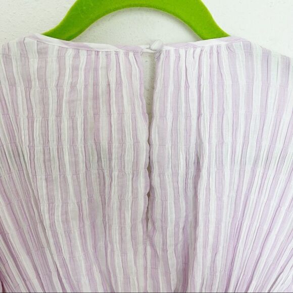 NWT Cinq A Sept Dress Lyle Striped Smocked Dress - Picture 9 of 12